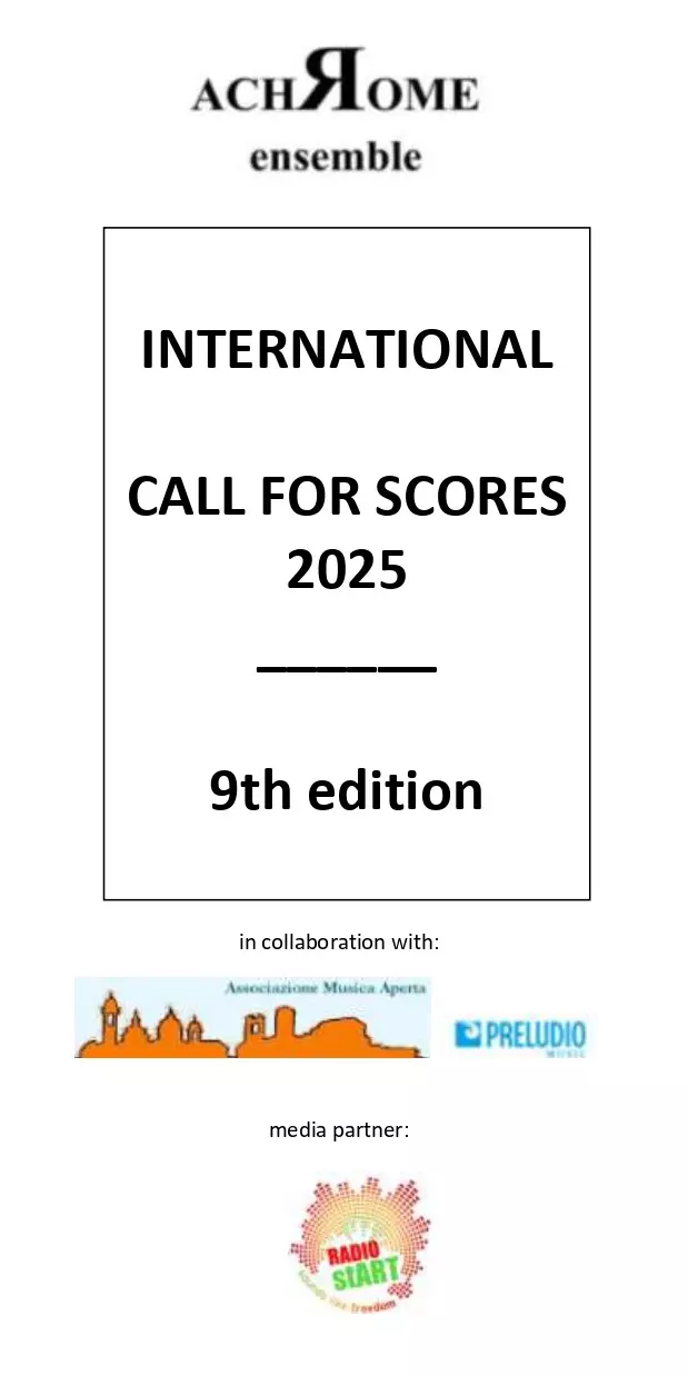 ACHROME ensemble CALL for SCORES 2025