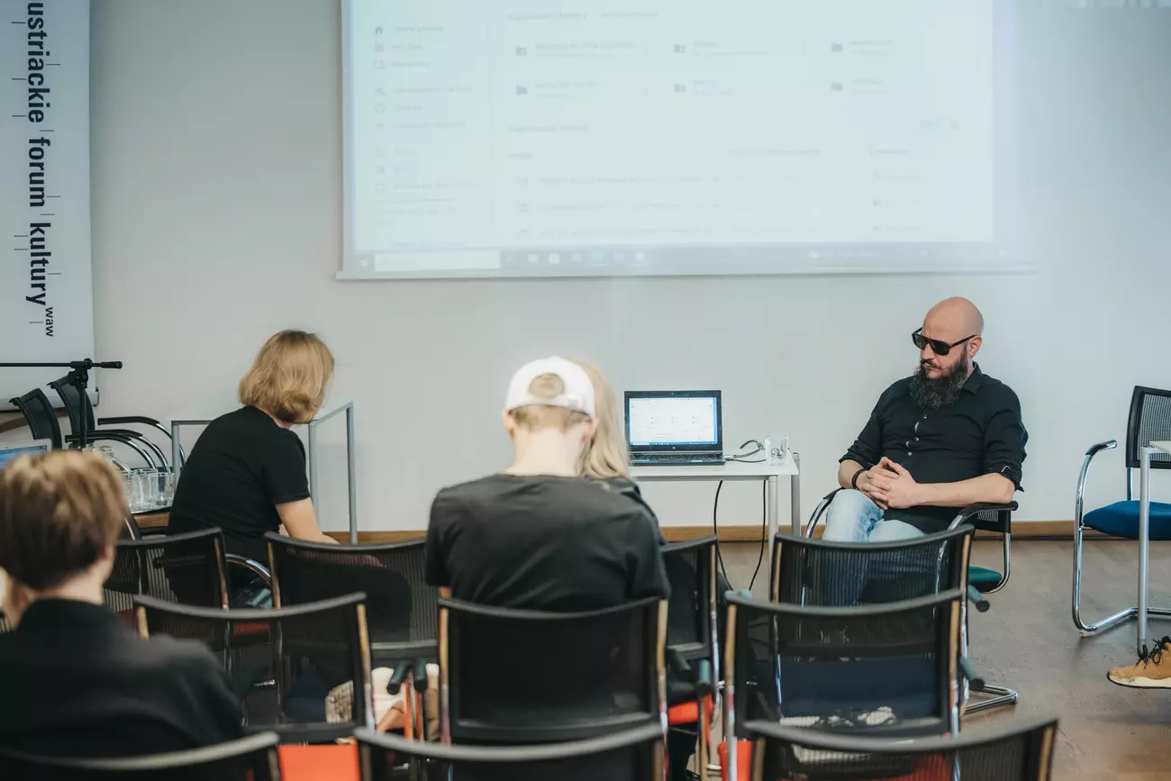 Composition workshop with Raphael Cendo 2024 / Photo: Grzegorz Mart