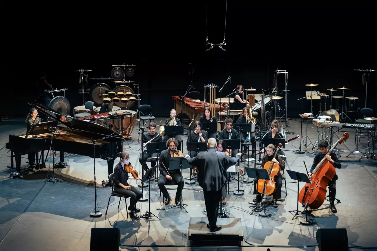 CONDUCTOR PIERRE BLEUSE CONDUCTING THE ULYSSES ENSEMBLE 2024