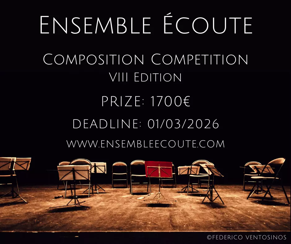 Poster with empty music chairs