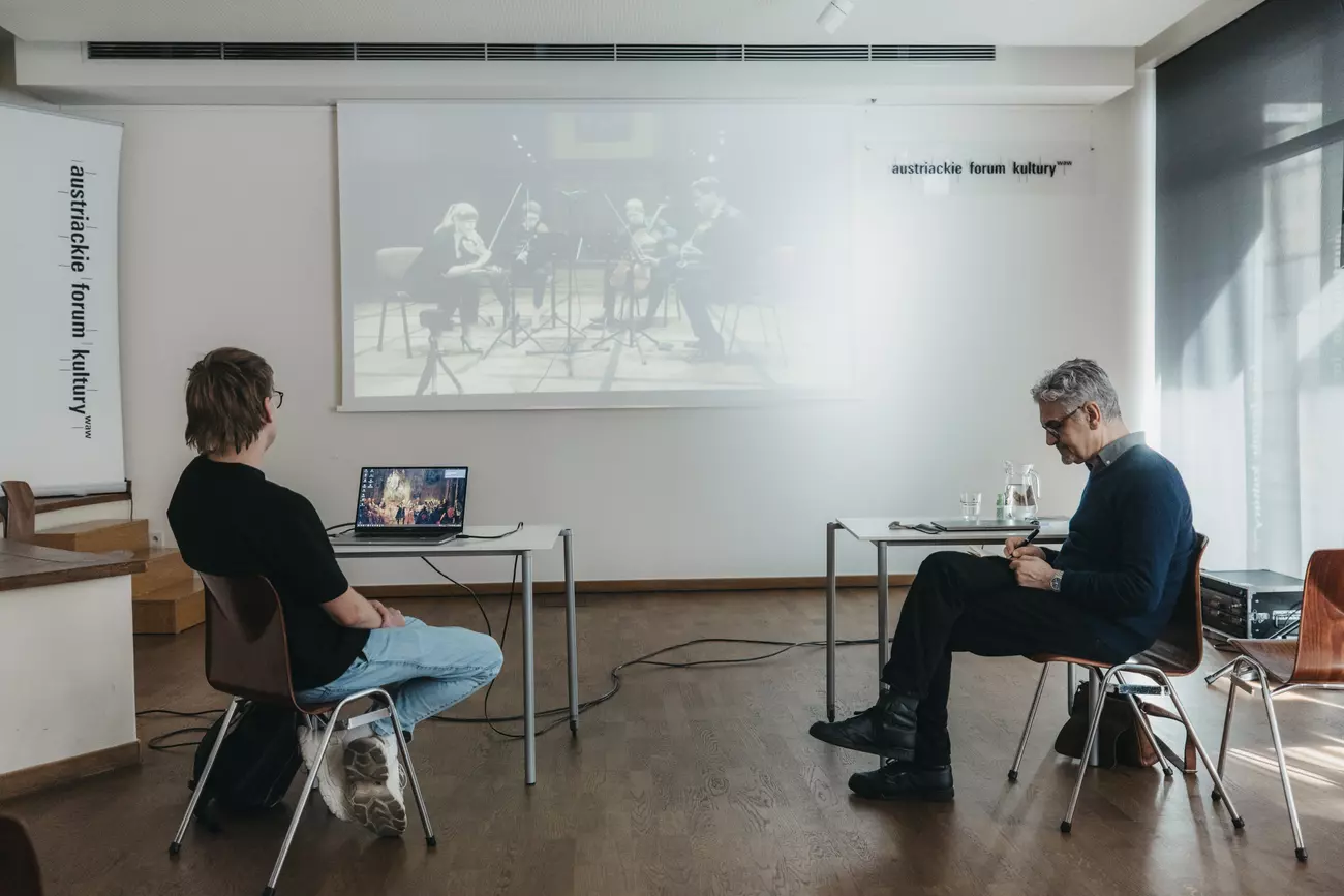 Warsaw Autumn 2025, workshops with Franck Bedrossian, fot. Grzegorz Mart