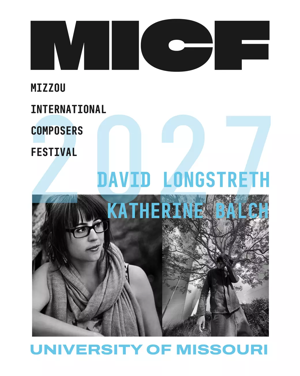 Pictures of Katherine Balch and David Longstreth along with dates of the festival