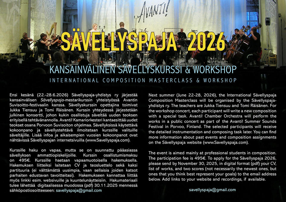 Sävellyspaja 2026